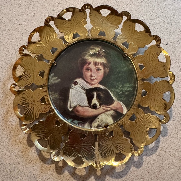 Gold Wooden Plate Wall Decor, Set of 3 Gold Decorative Wall Plates Set